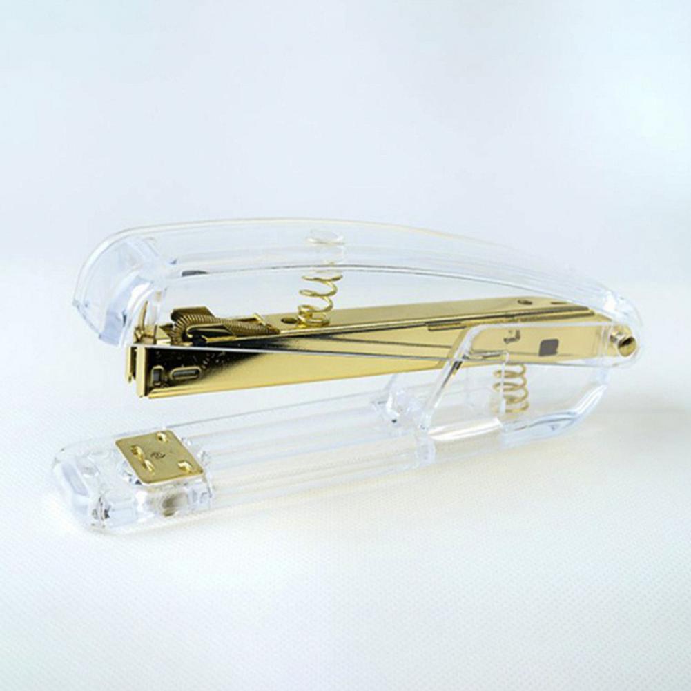 Stapler Heavy Duty - เครื่องเย็บกระดาษแบบมีคันโยก ชุบโลหะ ตัวเครื่องโปร่งใส สำหรับตั้งโต๊ะ แข็งแรงทนทาน เย็บได้สูงสุด