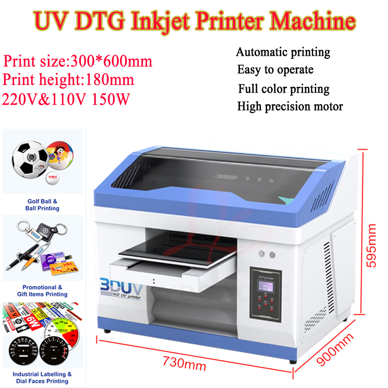 Photo Printer - เครื่องพิมพ์อิงค์เจ็ทแบบแท่นราบอัตโนมัติ LY 3060 220V 110V สำหรับพิมพ์ภาพถ่าย