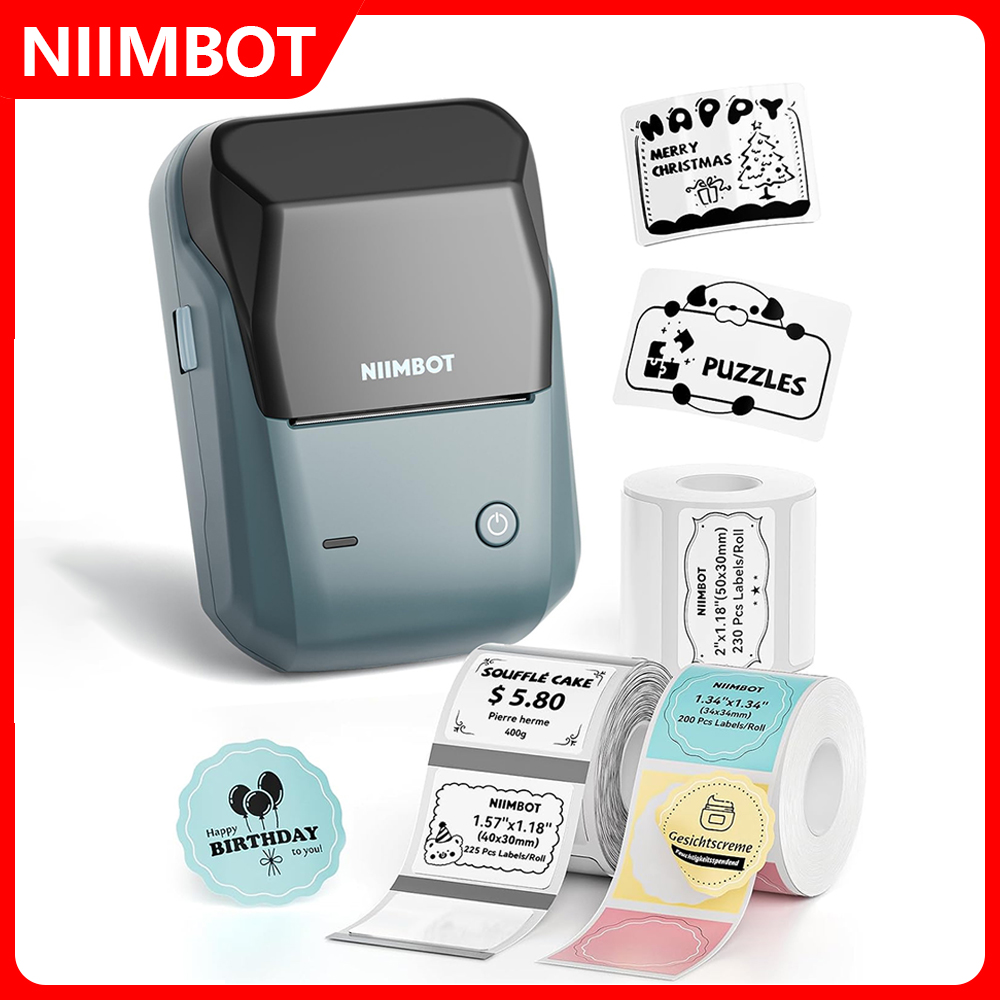 Commercial Book Printing Machines - เครื่องพิมพ์ความร้อนแบบพกพา NIIMBOT B1 ขนาด 2 นิ้ว