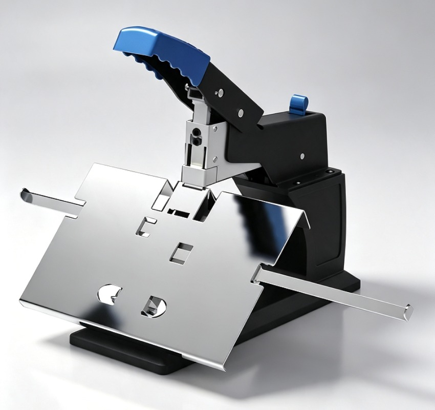 Stapler Heavy Duty - เครื่องเย็บกระดาษแบบแมนนวล SH-03 สำหรับงานหนัก, เย็บแบบแบนและแบบสัน 2-in-1 สำหรับเอกสารขนาด