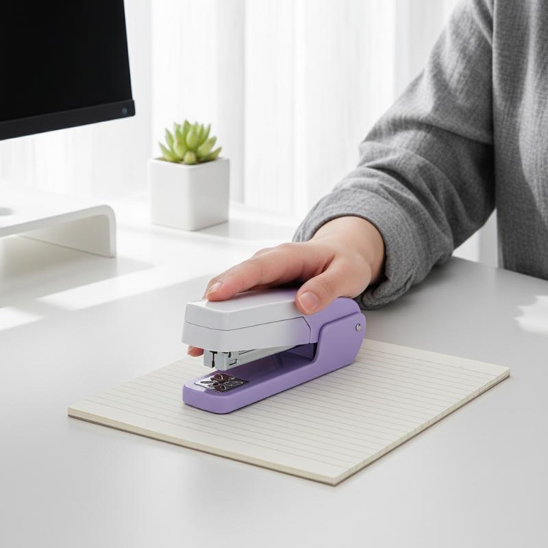 Stapler Heavy Duty - เครื่องเย็บกระดาษแบบหมุนได้ 360 องศา ฐานกันลื่น ใช้งานง่าย เย็บเอกสารแผ่นยาวได้