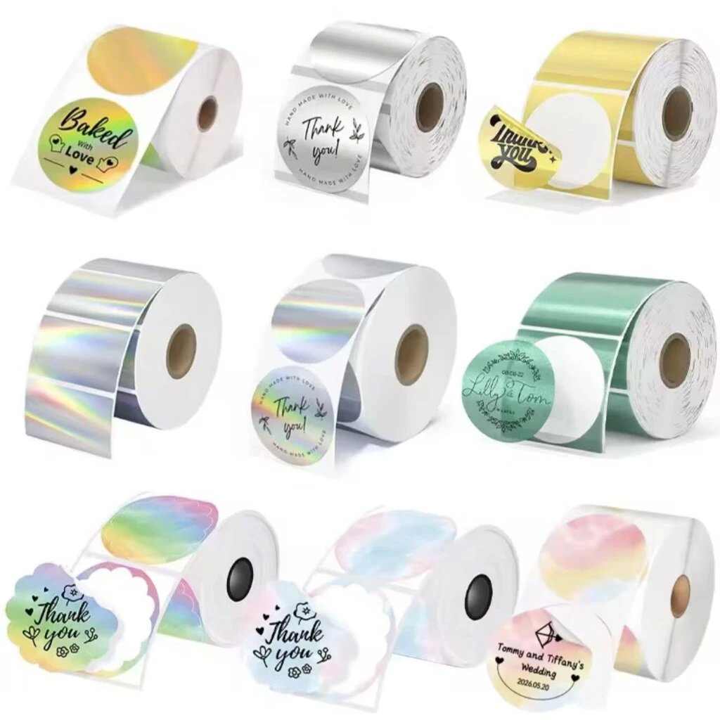 สติกเกอร์กาวไล่เฉดสี Phomemo ข - Barcode Printer บทวิจารณ์และราคา