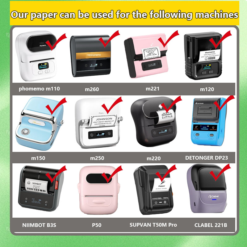 สติกเกอร์กาวไล่เฉดสี Phomemo ข - Barcode Printer บทวิจารณ์และราคา